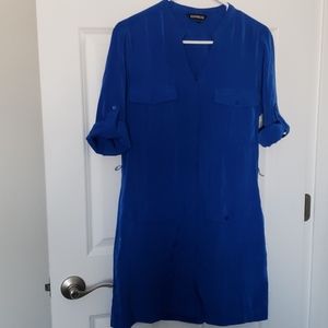 Express Cobalt blue t-shirt dress
